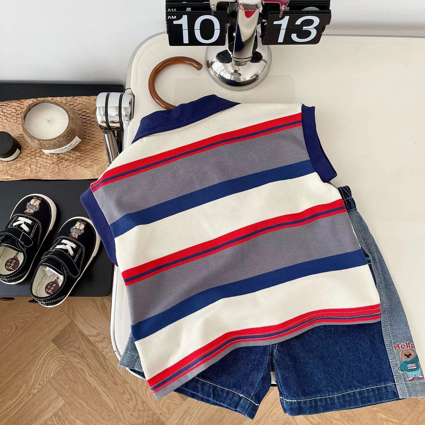 Conjunto Infantil Masculino Lístras Ursinho