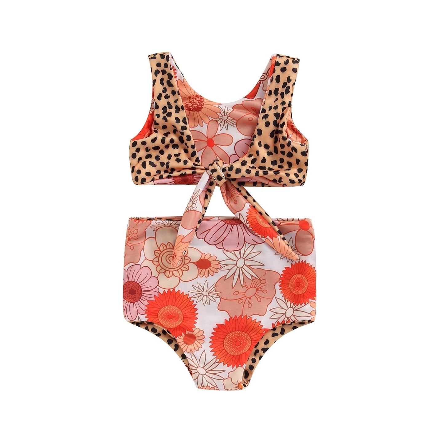 Biquíni Infantil Floral e Leopardo