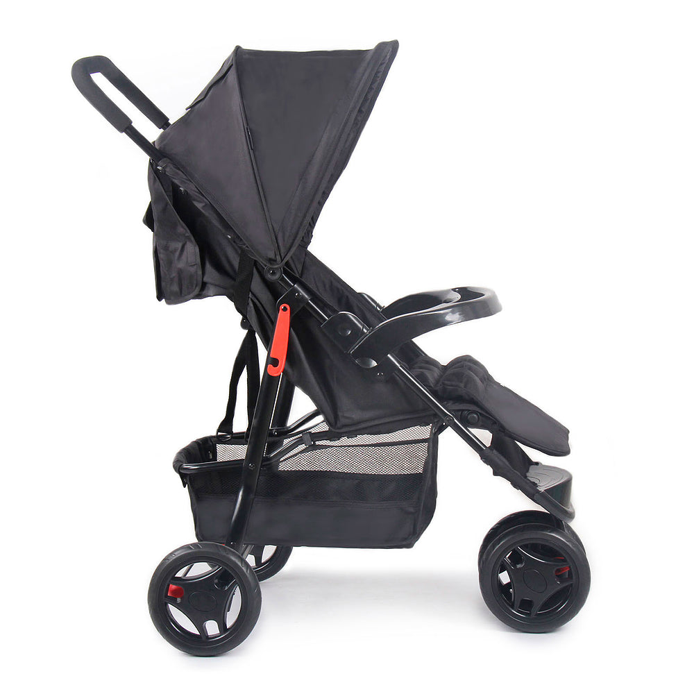 Travel System Delta Duo Pro (Conjunto de Carrinho 3 Rodas Reclinável + Bebê Conforto)